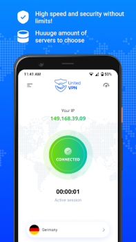 Descargar United VPN: Fast & Trusted Herramientas para Android captura de pantalla 2