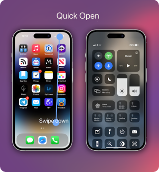 Descargar Centro de control iOS 16 Herramientas para Android captura de pantalla 2