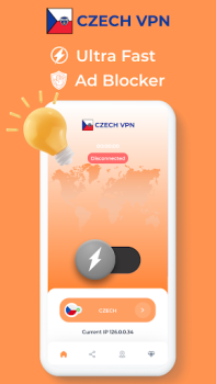 Descargar Czech Republic VPN Fast Proxy Herramientas para Android captura de pantalla 2