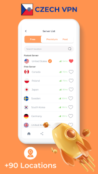 Descargar Czech Republic VPN Fast Proxy Herramientas para Android captura de pantalla 3