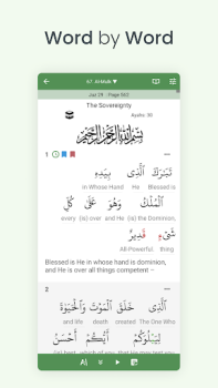 Descargar Quran (Tafsir y por palabra) Libros y referencia para Android captura de pantalla 2
