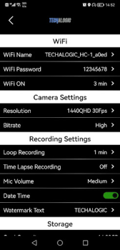 Descargar HC-1 Helmet Cam Herramientas para Android captura de pantalla 3