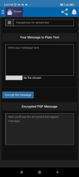 Descargar Pgp Encrypter Herramientas para Android captura de pantalla 3