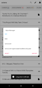 Descargar BibTex Manager Trabajo para Android captura de pantalla 3