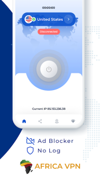 Descargar Africa VPN - Get Africa IP Herramientas para Android captura de pantalla 2
