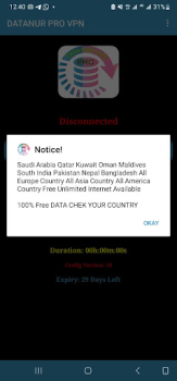Descargar DATANUR PRO VPN Herramientas para Android captura de pantalla 2