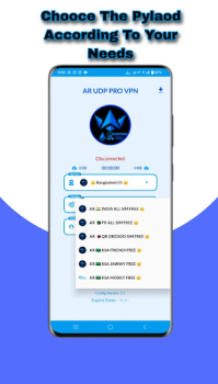 Descargar AR UDP PRO VPN Herramientas para Android captura de pantalla 3