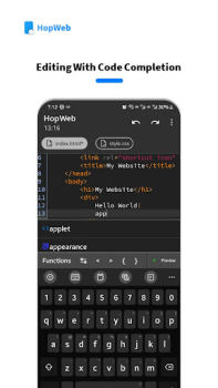 Descargar HopWeb: Edit & Run PHP/HTML Herramientas para Android captura de pantalla 2