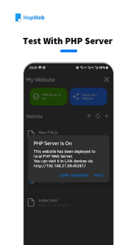 Descargar HopWeb: Edit & Run PHP/HTML Herramientas para Android captura de pantalla 6