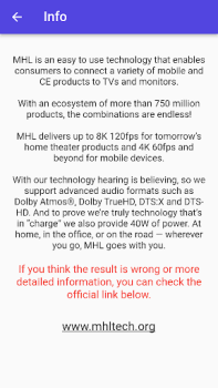 Descargar MHL Checker - Control HDMI Herramientas para Android captura de pantalla 3