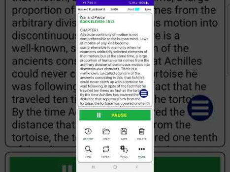 Descargar TTS Reader - texto a voz Trabajo para Android captura de pantalla 8