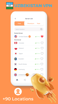 Descargar Uzbekistan VPN - Private Proxy Herramientas para Android captura de pantalla 3