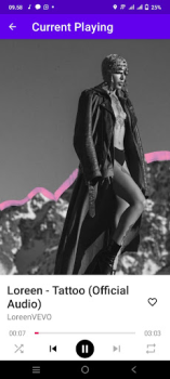 Descargar Loreen Tattoo Música y audio para Android captura de pantalla 3
