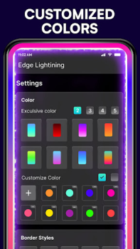 Descargar Iluminación  Borde - Luz Borde Personalización para Android captura de pantalla 3