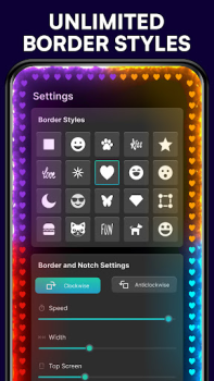 Descargar Iluminación  Borde - Luz Borde Personalización para Android captura de pantalla 4