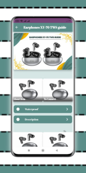 Descargar Earphones XY-70 TWS guide Noticias y revistas para Android captura de pantalla 3