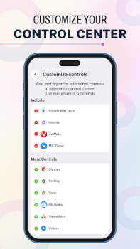 Descargar iOS 17 - Control Center App Personalización para Android captura de pantalla 2