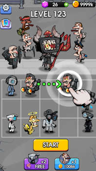 Descargar Toilet Monster Merge Games Arcada para Android captura de pantalla 4