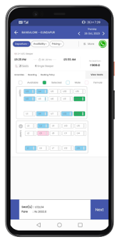 Descargar Sagar Transport Viajes para Android captura de pantalla 4