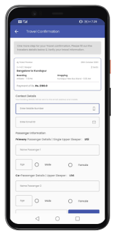 Descargar Sagar Transport Viajes para Android captura de pantalla 7