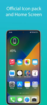 Descargar iOS 17 Launcher - Phone 14 Pro Personalización para Android captura de pantalla 2