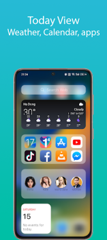 Descargar iOS 17 Launcher - Phone 14 Pro Personalización para Android captura de pantalla 5