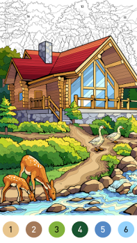 Descargar House Color by number game Juegos de mesa para Android