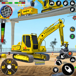 Logotipo JCB Backhoe Loader Driving