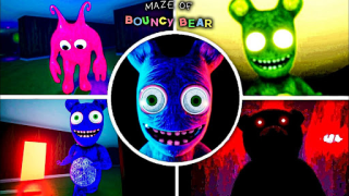 Descargar Maze Of Bouncy Bear scary game Aventuras para Android captura de pantalla 7