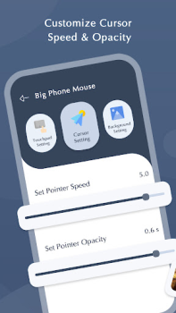 Descargar Big Phone Mouse - Big Cursor Herramientas para Android captura de pantalla 5