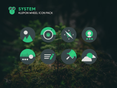 Descargar Klepon Wheel: Dark Icon Pack Personalización para Android captura de pantalla 4