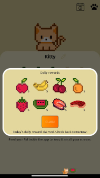 Descargar Pixel Pals - Nav bar pets Simuladores para Android captura de pantalla 3