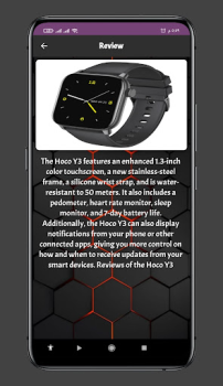 Descargar Hoco Y3 Smart Watch App Guide Herramientas para Android captura de pantalla 2