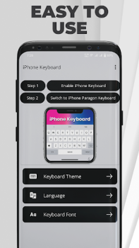 Descargar iPhone Keyboard Pro - iOS Personalización para Android captura de pantalla 2