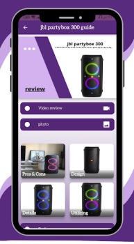 Descargar jbl partybox 300 guide Educación para Android captura de pantalla 3
