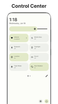 Descargar Controls Android 14 Style Personalización para Android captura de pantalla 6