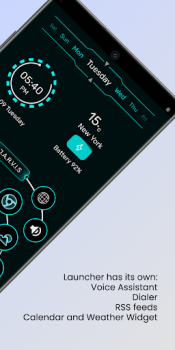 Descargar Jarvis Scifi: lanzador épico Personalización para Android captura de pantalla 2