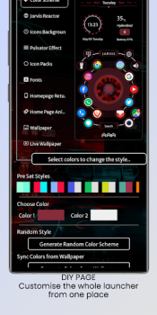 Descargar Jarvis Scifi: lanzador épico Personalización para Android captura de pantalla 3