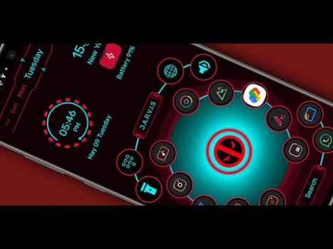 Descargar Jarvis Scifi: lanzador épico Personalización para Android captura de pantalla 8