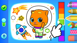 Descargar Talking Ginger Coloring Educación para Android captura de pantalla 5