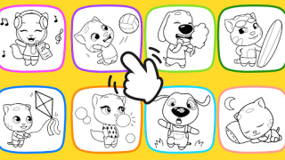 Descargar Talking Ginger Coloring Educación para Android captura de pantalla 6