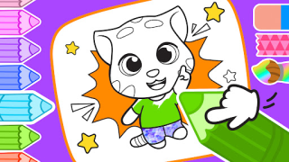 Descargar Talking Ginger Coloring Educación para Android captura de pantalla 7