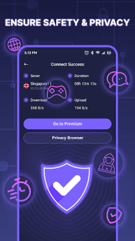 Descargar VPN - Fast Secure Proxy Herramientas para Android captura de pantalla 7