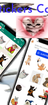 Descargar Memes Pegatinas Gatos Comunicación para Android captura de pantalla 3