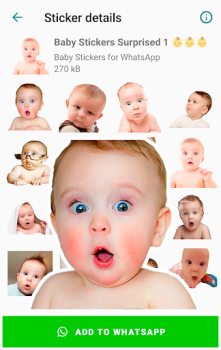 Descargar Baby Stickers for WhatsApp Comunicación para Android captura de pantalla 3