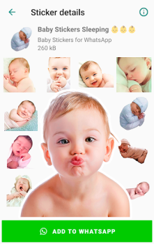 Descargar Baby Stickers for WhatsApp Comunicación para Android captura de pantalla 5