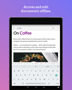 Descargar Writer - Escriba, debate, sinc Trabajo para Android captura de pantalla 4