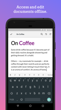 Descargar Writer - Escriba, debate, sinc Trabajo para Android captura de pantalla 7