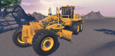 Descargar Grader Simulator Snowy Roads Simuladores para Android captura de pantalla 2