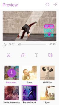 Descargar Редактор слайдшоу MiniMovie Editores y reproductores de video para Android captura de pantalla 3